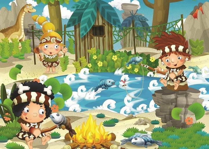 Produktbild Lamberth ART PUZZLE Puzzle Prähistorisches Picknick 100 Teile (100 Teile)