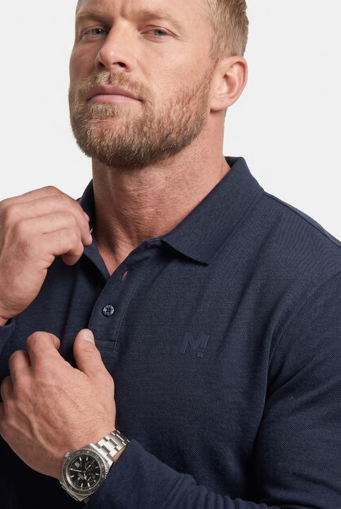Produktbild Men+ Poloshirt, Bauchfit, Basic, Piqué, Langarm (5XL)