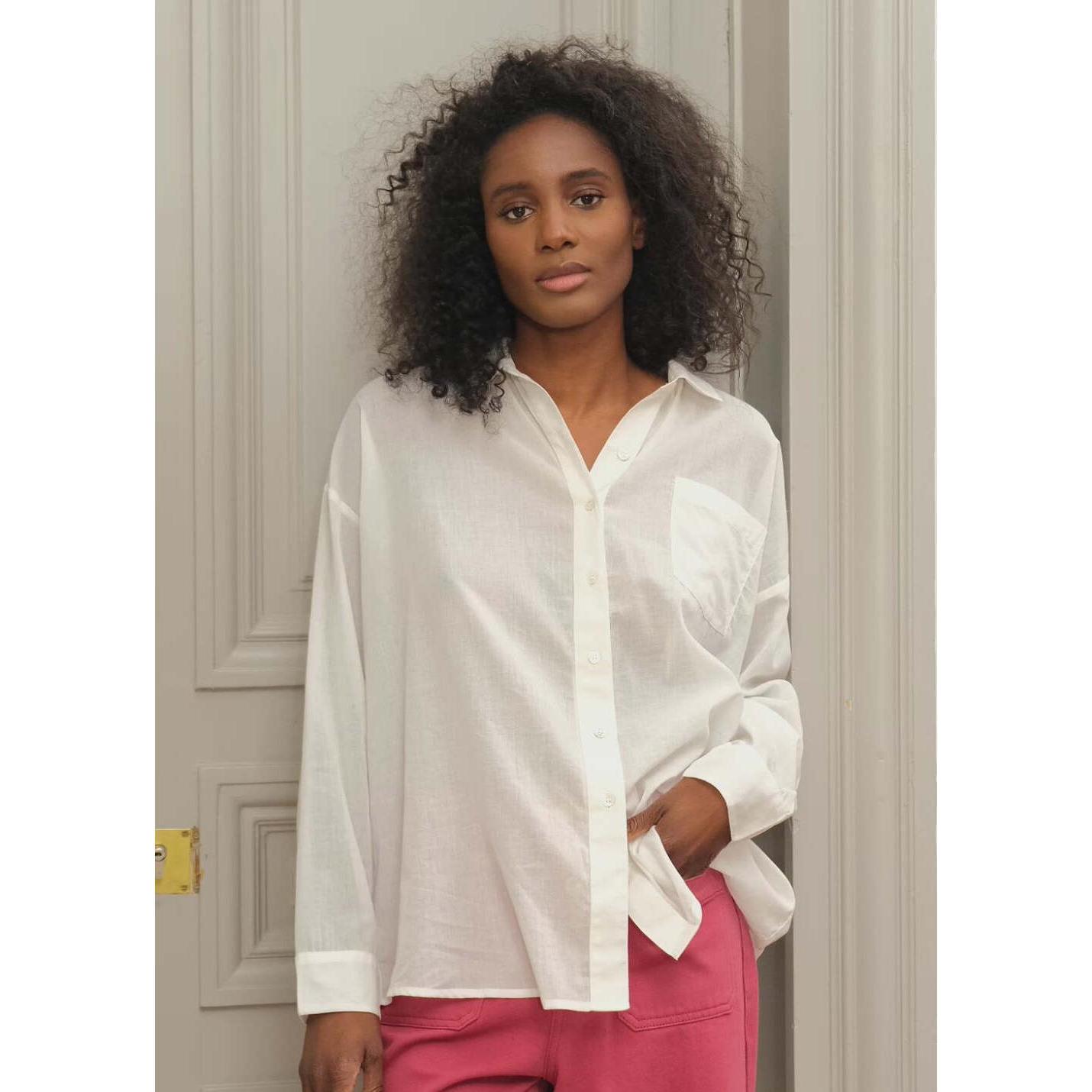 Thumbnail - La Petite Étoile, Damen, Bluse, daenbluse corallia, Weiss, (M)
