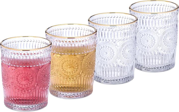 Produktbild Relaxdays 4x Trinkglas (0.30 l, 1 x)