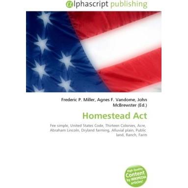 Homestead Act, Fachbücher