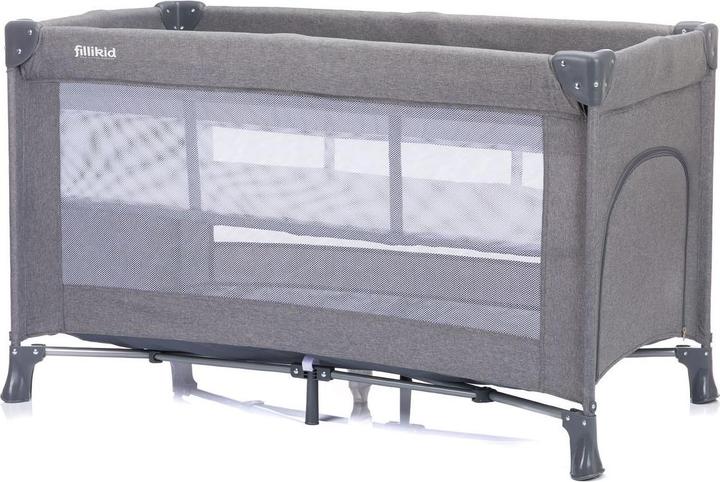 Fillikid Reisebetten Reisebett Milano ab Geburt - 15 kg mit Einhand-Faltmechanismus (60 x 120 cm)