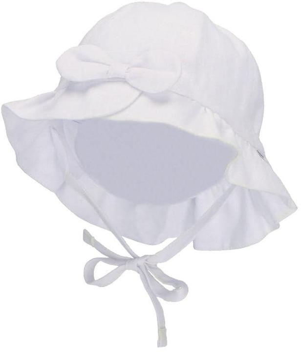 Sterntaler Sonnenhut mit Schleife Weiss Gr. 47 (47)