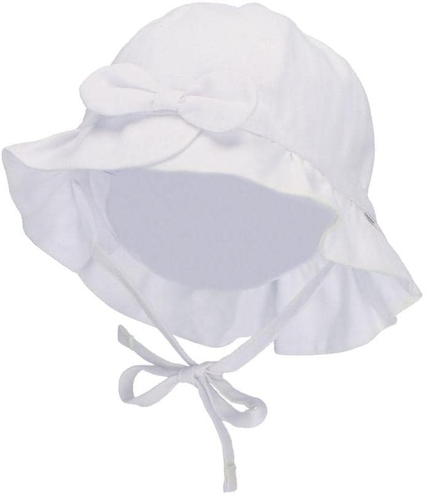 Sterntaler Sonnenhut mit Schleife Weiss Gr. 47 (47)