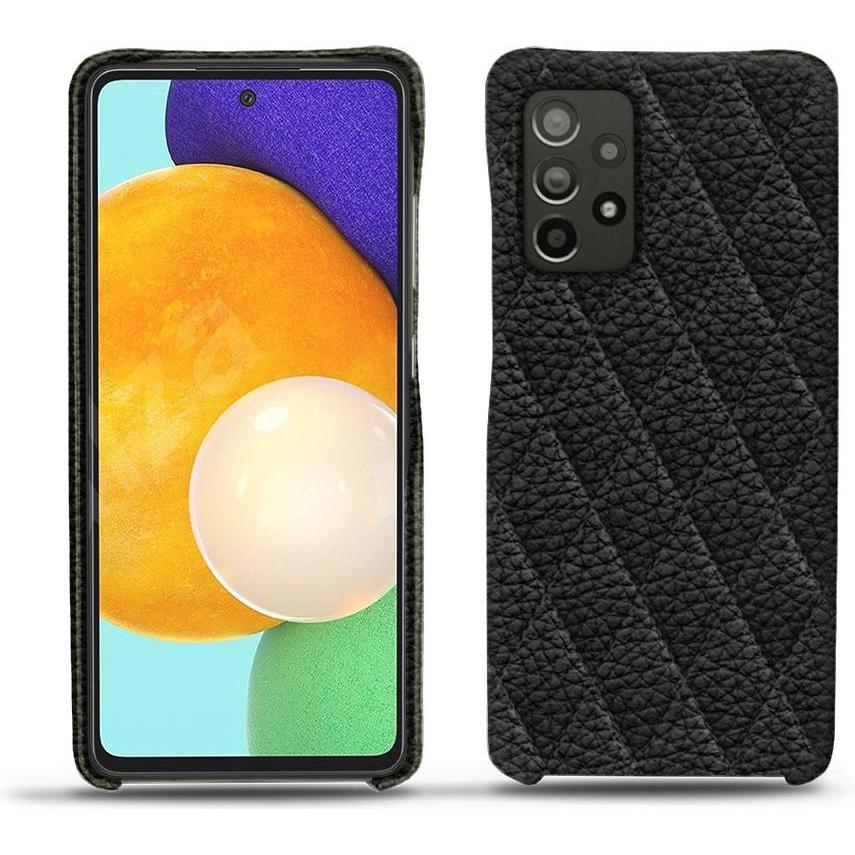 Noreve Lederschutzhülle (Samsung Galaxy A52), Smartphone Hülle, Schwarz