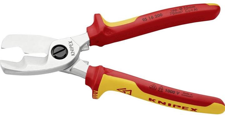 Produktbild Knipex Kabelscheremit Doppelschneide 95 16 200 SB (260 mm)