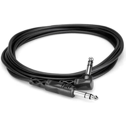 Thumbnail - Hosa CSS-110R Stereo Klinkenkabel 3m winkel-gerade (3 m), Audio Kabel