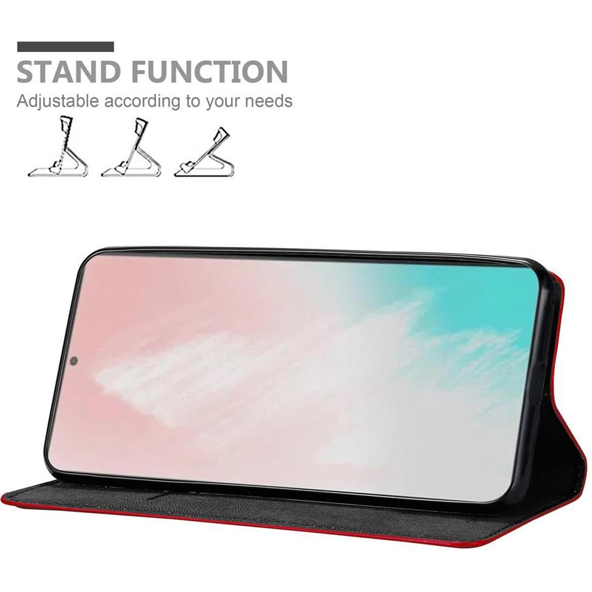 Thumbnail - Cadorabo Book Invisible Magnet Cover (Samsung Galaxy Note 20+), Smartphone Hülle, Rot