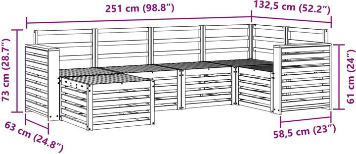 Produktbild vidaXL Outdoor-Sofa