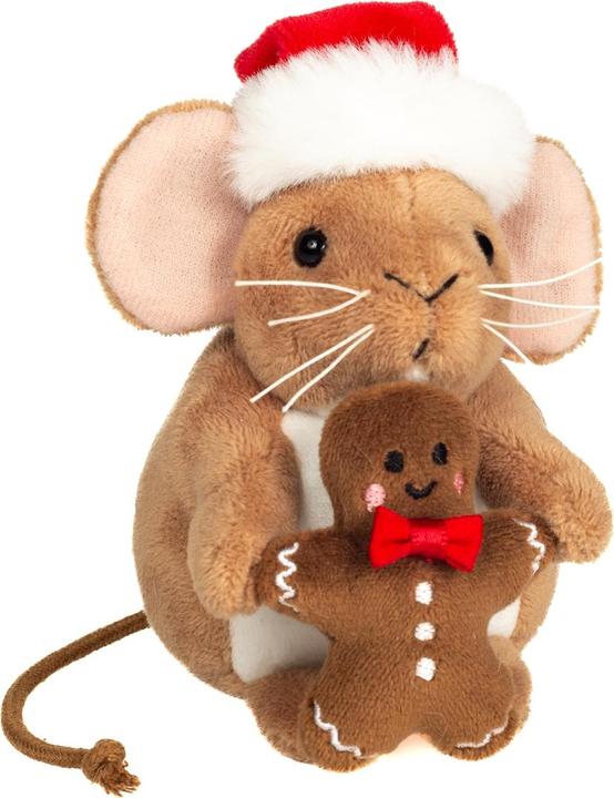 Produktbild Teddy Hermann Weihnachtsmaus m. Lebkuchenmann 11 cm (10 cm)
