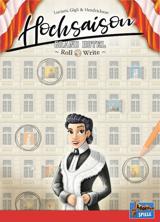 Productafbeelding Lookout LOOD0061 - Hoogseizoen: Grand Hotel Roll & Write, bordspel voor 2-4 spelers, vanaf 12 jaar (EN) (Duits)