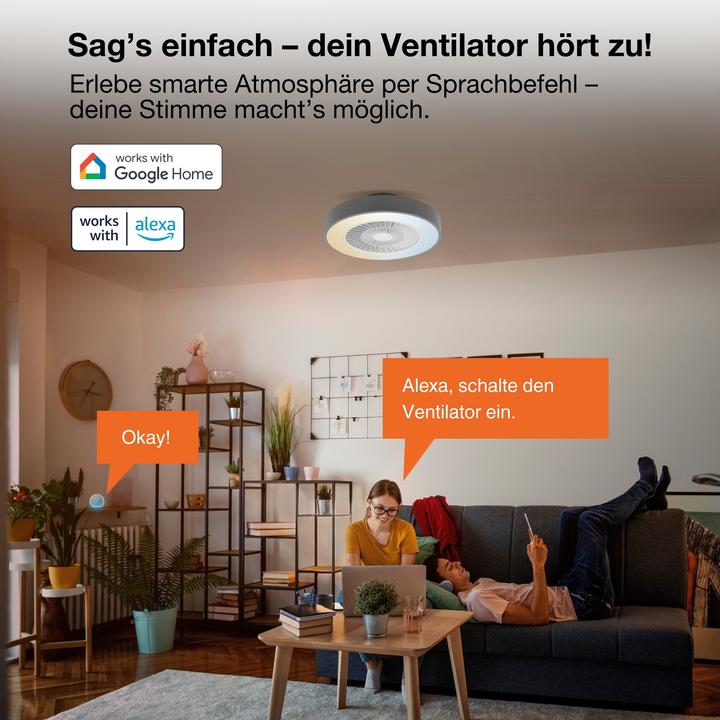 Produktbild Osram Smart+ wifi ceiling fan Cylinder 550mm + RC