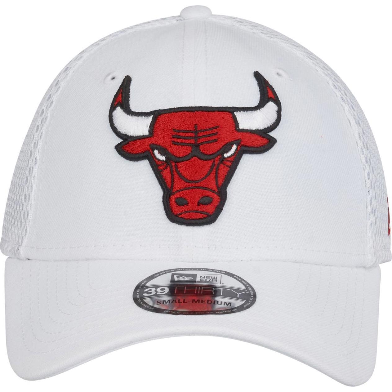 Thumbnail - New Era, Herren, Cap, 39Thirty Stretch Mesh Cap - Chicago Bulls - M/L, Weiss, (M)
