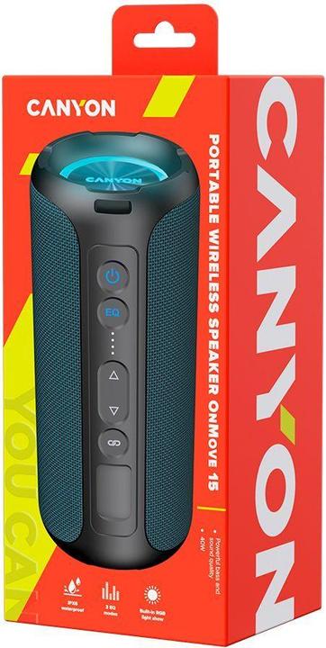Actual product image Canyon Głośnik mobilny OnMove 15W EQ TWS AUX Ciemny niebieski (6 h)