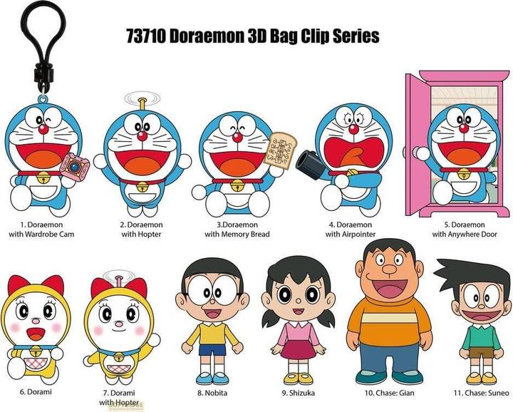 Actual product image Monogram Int. Doraemon 3D présentoir porte-clés Série 1 sac à dos (24)