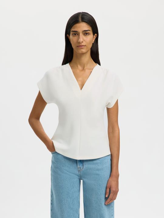 Immagine prodotto Selected Slftenny Ss V-Neck Gathered Top Noos (M)