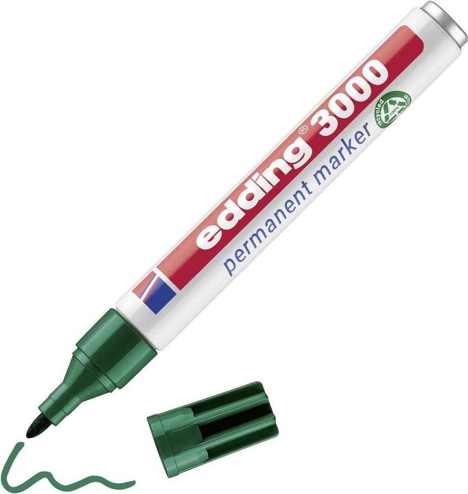 Produktbild Edding Permanentmarker 3000 (Grün, 3 mm, 10 x)