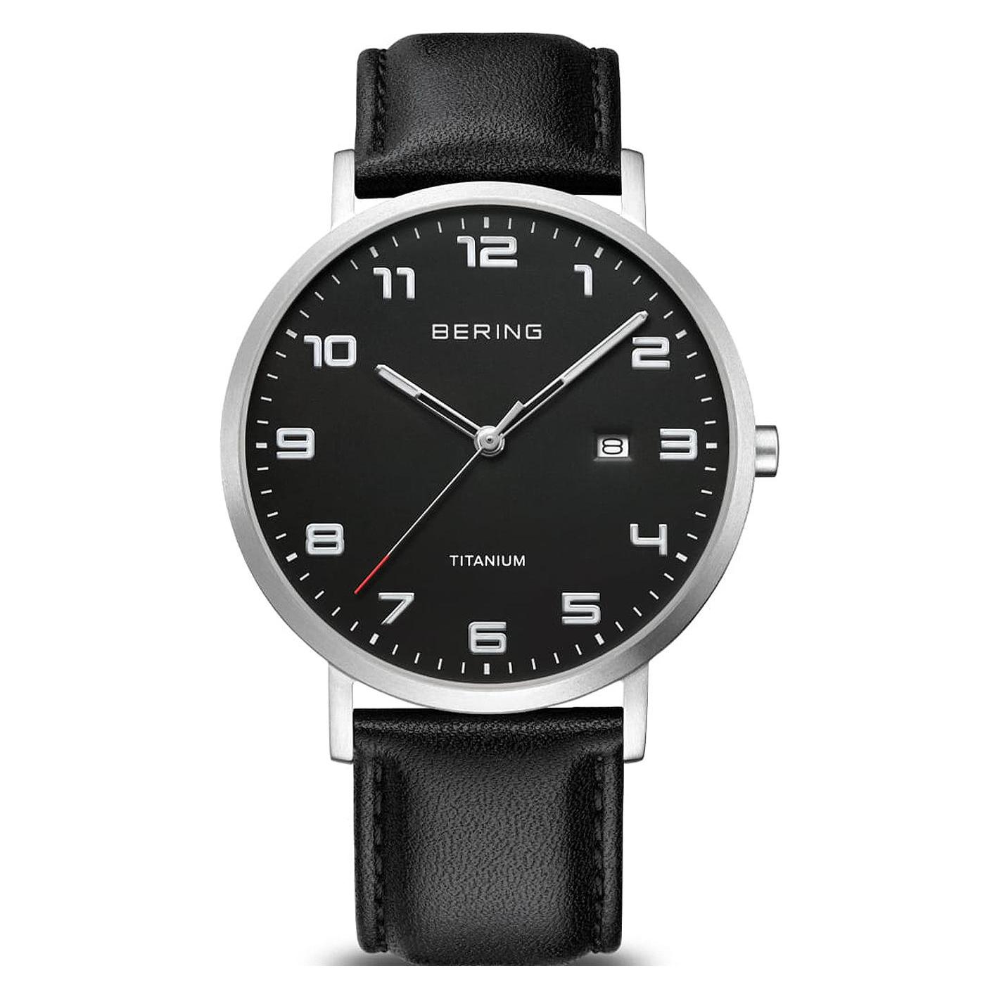 Bering, Horloge, Titanium, Zilver, (Analoog Horloge, 40 mm)
