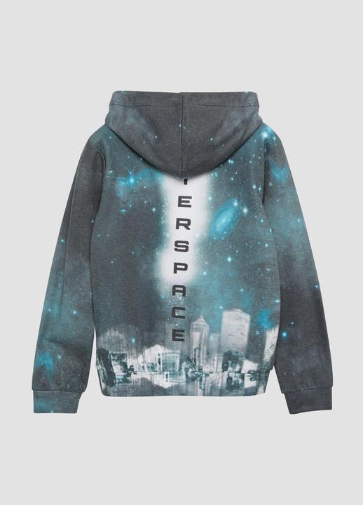 Produktbild s.Oliver Sweatshirt Hoodie mit All-over-Print (158, 164)