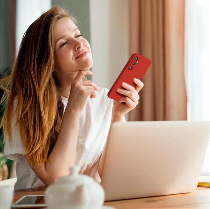 Produktbild Screenguard Samsung Galaxy A55 5G Liquid Silicone Case Hülle (Samsung Galaxy A55)