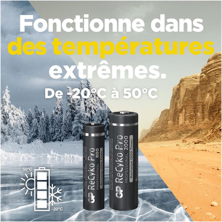 Immagine prodotto GP Batteries ReCyko Pro (4 pz., AA, 2000 mAh)