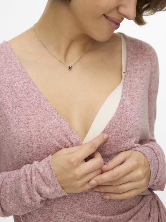 Actual product image Mamalicious Normal geschnitten V-Ausschnitt Top Bluse (M)