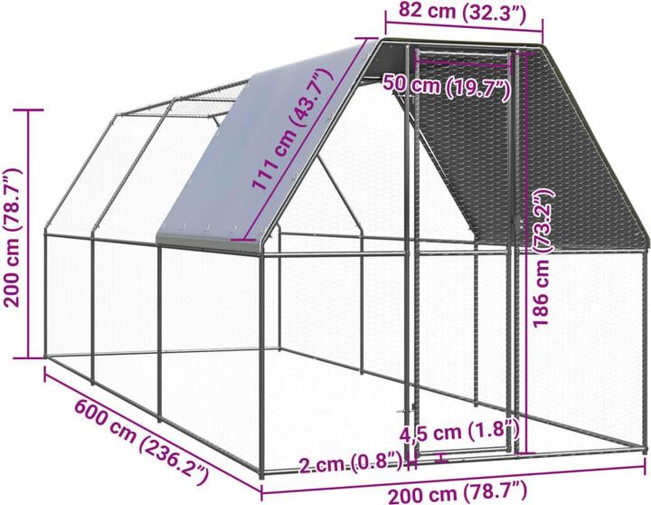 Produktbild vidaXL Hühnerkäfig
