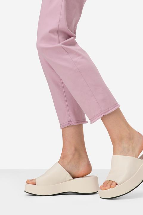 Actual product image Laurasøn 7/8 Slim Pants Slim Fit Fringe Hem Recycled Polyester (44)