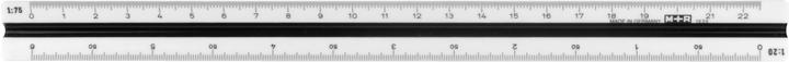 Produktbild M+r Dreikantmassstab (30 cm, Kunststoff)