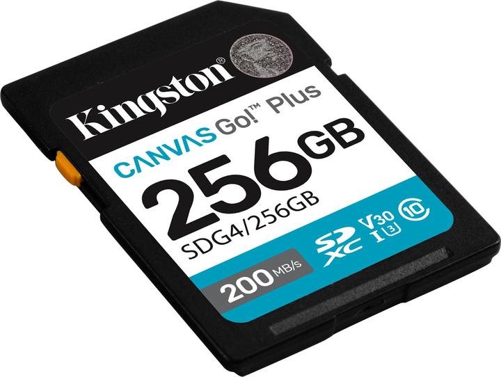 Produktbild Kingston Card Canvas Go Plus SDG4 (256 GB, SDXC, U3, UHS-I)