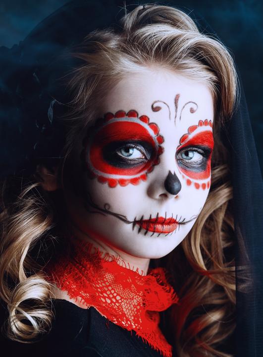 Produktbild Kryolan Creme Schminke schwarz-weiss-rot Make-up 15 ml