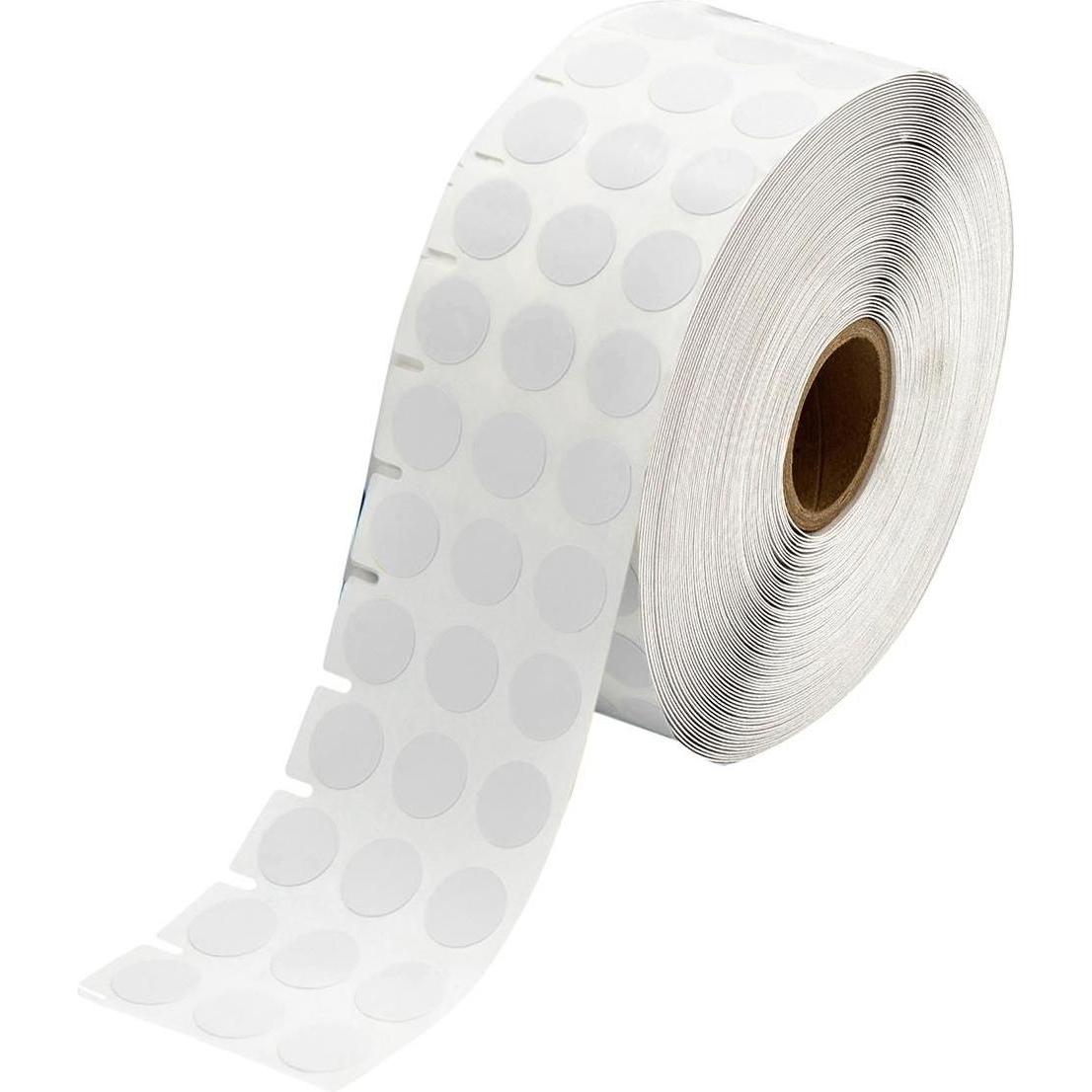 Brady, Etiketten, BPT-603-499, Nylongewebe, Weiss, matt, Durchmesser 12.70 mm (Deckeletikett), permanent, 3-bah