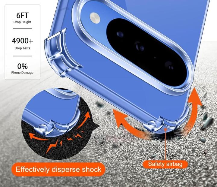 Produktbild Screenguard Crystal Soft Airbag Bumper Hülle (Google Pixel 10)