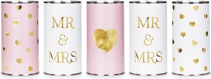 Produktbild Partydeco Hochzeitsdosen Mr & Mrs - Auto-Dekorations-Set (5 Stk.)