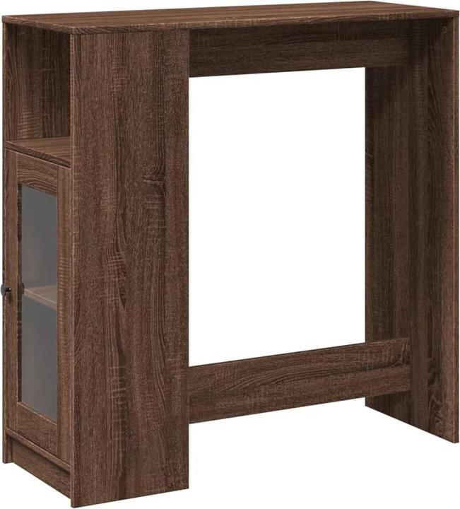 Image du produit VidaXL Table de bar avec étagère en chêne