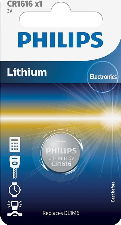 Productafbeelding Philips Batterij CR1616/00B (1 Pcs., CR1616)