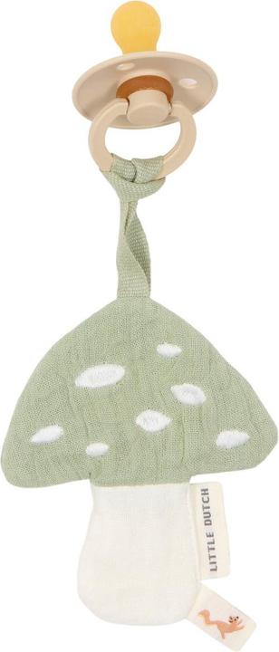 Little Dutch Schnullertuch muslin Mushroom