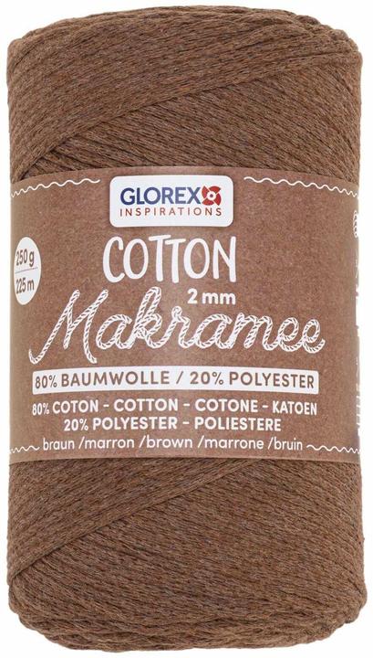 Actual product image Glorex Macramé Cotton 2mm 250g (225 m)