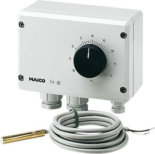 Actual product image Maico MAI TH 10 Thermostat 230V IP54 125x110x69mm Surface-mounted