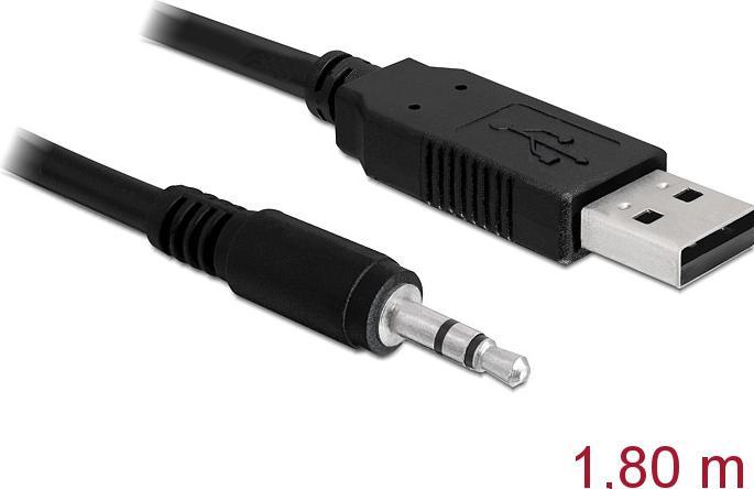Delock USB A – 3.5mm Klinke (1.80 m, USB)