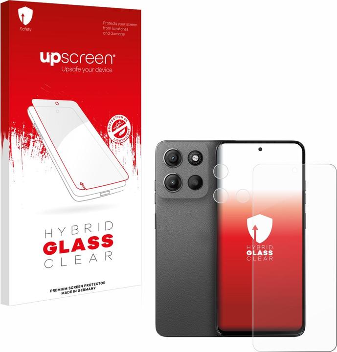 Produktbild upscreen Schutzglas Schutzfolie Displayschutz Display Schutz Glas Folie klar (1 Stück, Motorola Moto C)