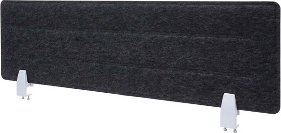 Image du produit Mendler Séparateur de bureau, tableau d'intimité, tissu/textile avec embossage - 100x30cm (100 x 30 cm)