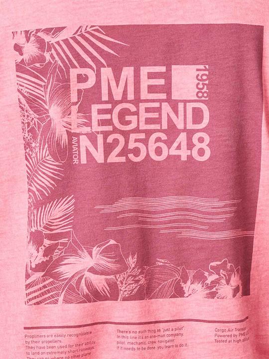 Actual product image Pme Legend Short Sleeve Jersey T-Shirt Crew Neck Slate Rose (S)
