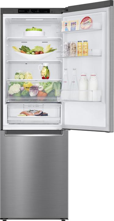 Immagine prodotto LG GBB61PZJMN Frigorifero combinato, Classe E, 341L, No frost, Inox (341 l)