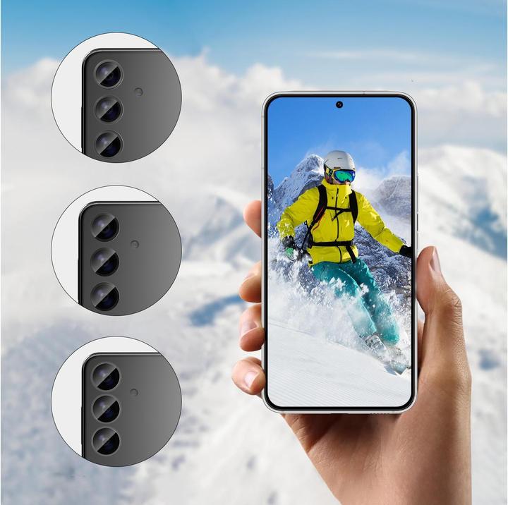 Actual product image 4smarts Lens Protector StyleGlass for Samsung Galaxy S24+ Set of 3 (3 pcs., Samsung Galaxy S24+)