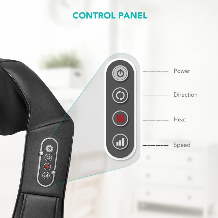 Image du produit Naipo Appareil de massage Shiatsu pour les épaules et la nuque