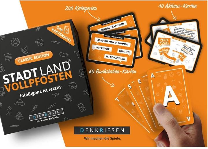 Immagine prodotto Denkriesen Stadt Land Vollpfosten - L'intelligenza è relativa (Tedesco)