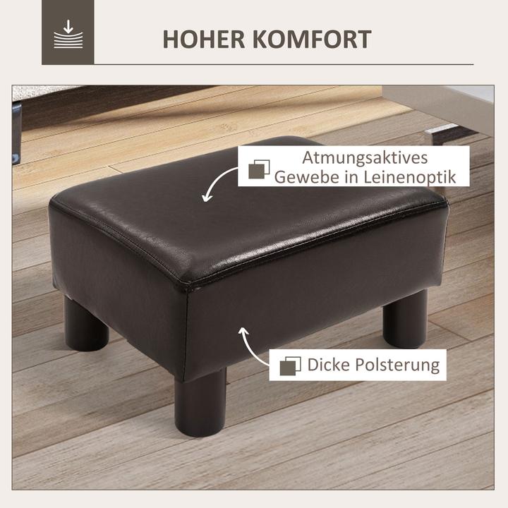 Produktbild Homcom Hocker Mit elegantem Stoffbezug