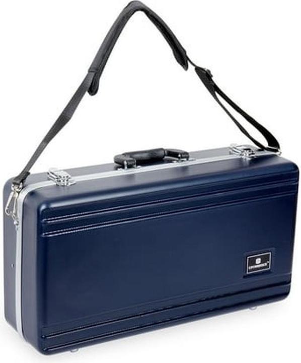 Crossrock ABS HardShell Case for Trumpet with Single Shoulder StrapBlue CRA862TRBL