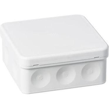 ABB Forgreningsdåse IP55, hvid (RAL9003), alogeno, 400V, -15...+60°C, 10xØ19mm membran kabelindga
